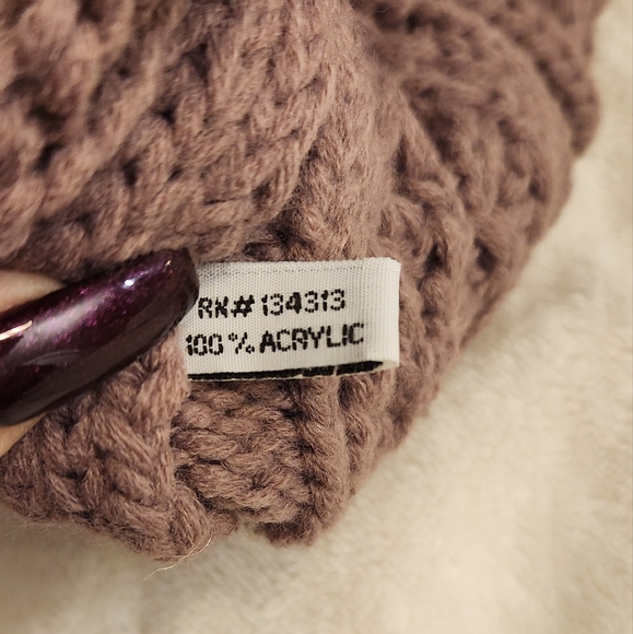 New beanie mauve knit - Picture 4 of 5